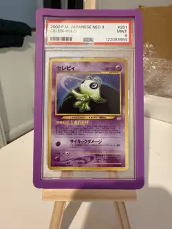 PSA 9 MINT Pokemon Celebi No. 251 #251 Holo Japanese Neo 3 Awakening Legends - Image 1