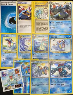 12x Pokemon Card Feraligatr Croconaw Totodile Lot Holo Vintage Stamped Promo TCG - Image 1