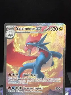 Pokemon Card Salamence EX 187/159 Journey Together Special Illustration Rare NM - Image 2