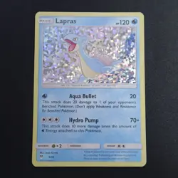 Lapras Holo 5/12 Sun & Moon McDonald's Promo 2019 Pokemon TCG Card LP - Image 1