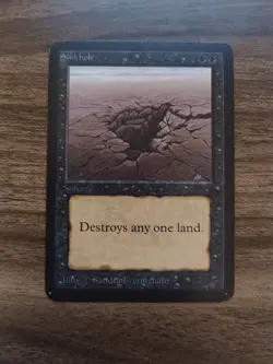 MTG Magic 1x LP Sinkhole (Alpha Edition) x1 - Image 1