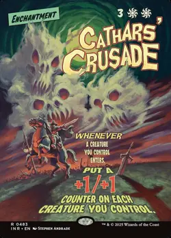 1x Cathars' Crusade - Showcase Light Play MTG Magic - Kid Icarus - - Image 1