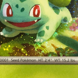 Pokemon TCG SVP Promo SVP 046 Cosmos Holographic Bulbasaur w Swirl NM - Image 2