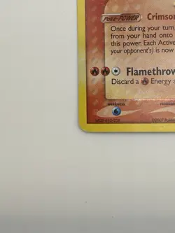 2007 Pokemon GOLD STAR EX Power Keepers Flareon Holo Foil 100/108 - Image 3