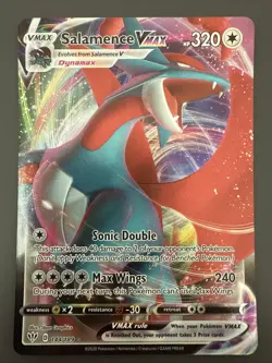 Salamence VMAX 144/189 Swsh03: Darkness Ablaze Holo Ultra Rare Pokemon TCG - NM - Image 1
