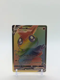 Pokemon🔥VICTINI VMAX 165/163🔥GOLD FOIL Collectible🔥Battle Styles🔥 - Image 1