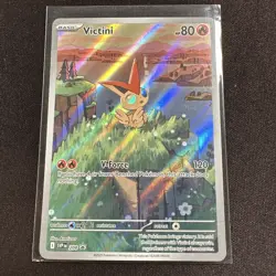Victini SVP 208 Illustration Rare Black Star Promo Black & White Pokemon TCG - Image 1