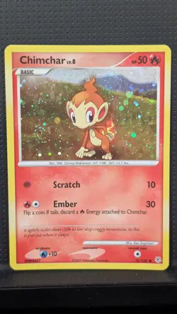 CHIMCHAR COSMOS HOLO 76/130 DIAMOND AND PEARL PROMO POKEMON ENGLISH LP #1 SWIRL - Image 1