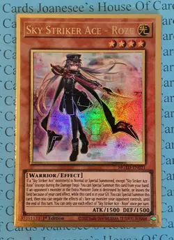 Sky Striker Ace - Roze MGED-EN021 Premium Gold Rare Yu-Gi-Oh Card 1st Edit New - Image 1