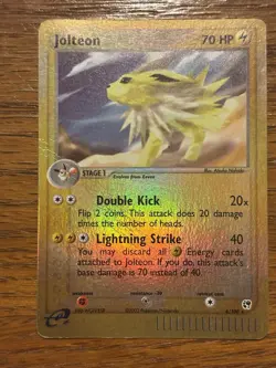Pokemon TCG Jolteon EX Sandstorm 6 Reverse Holo Holo Card 6 /100 - Image 1