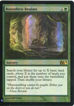 Magic The Gathering MTG Mystery Pack Foil Card Boundless Realms - Image 1