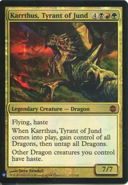 Magic The Gathering MTG Mystery Pack Foil Card Karrthus, Tyrant of Jund - Image 1