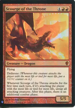 Magic The Gathering MTG Mystery Pack Foil Card Scourge of the Throne - Image 1