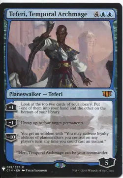 Magic The Gathering MTG Mystery Pack Card Teferi, Temporal Archmage - Image 1