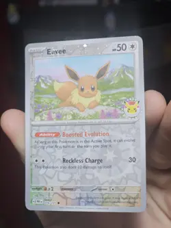 Pokemon Day 2025 Prismatic Evolutions Eevee Cosmos Promo TCG Card 074/131 - Image 2