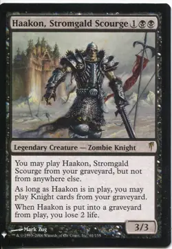 Magic The Gathering MTG Mystery Pack Card Haakon, Stromgald Scourge - Image 1
