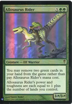 Magic The Gathering MTG Mystery Pack Foil Card Allosaurus Rider - Image 1