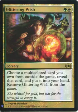 Magic The Gathering MTG Mystery Pack Foil Card Glittering Wish - Image 1