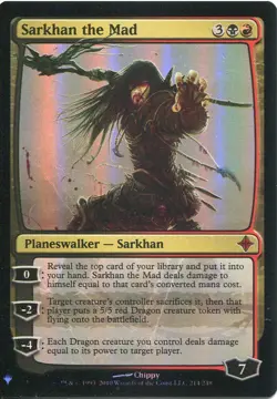 Magic The Gathering MTG Mystery Pack Foil Card Sarkhan the Mad - Image 1