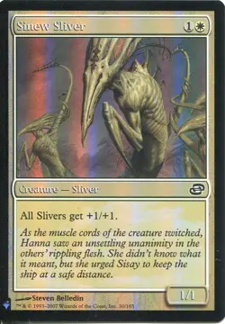 Magic The Gathering MTG Mystery Pack Foil Card Sinew Sliver - Image 1