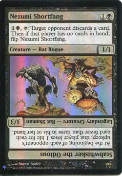 Magic The Gathering MTG Mystery Pack Foil Card Nezumi Shortfang - Image 1