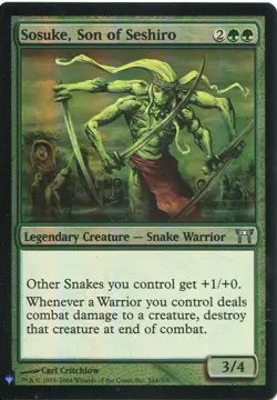 Magic The Gathering MTG Mystery Pack Foil Card Sosuke, Son of Seshiro - Image 1