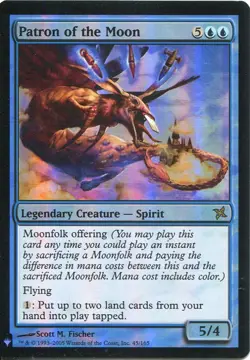 Magic The Gathering MTG Mystery Pack Foil Card Patron of the Moon - Image 1