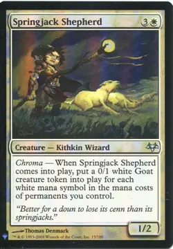 Magic The Gathering MTG Mystery Pack Foil Card Springjack Shepherd - Image 1