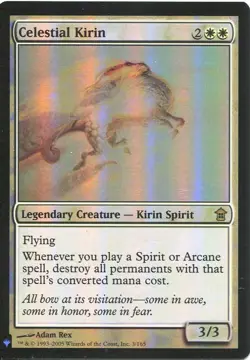 Magic The Gathering MTG Mystery Pack Foil Card Celestial Kirin - Image 1