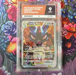 Pokemon TCG Lucario VSTAR SWSH291 Holo Promo Card Mint Ace 9!!! - Image 1