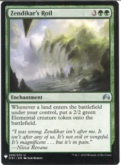 Magic The Gathering MTG Mystery Pack Card Zendikar's Roil - Image 1