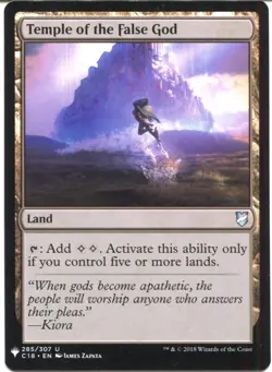 Magic The Gathering MTG Mystery Pack Card Temple of the False God - Image 1