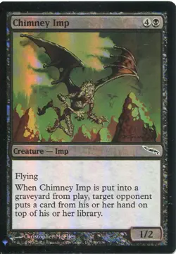 Magic The Gathering MTG Mystery Pack Foil Card Chimney Imp - Image 1
