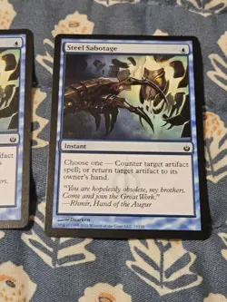 Steel Sabotage x2 Mirrodin Besieged Magic MTG - Image 3