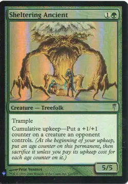 Magic The Gathering MTG Mystery Pack Foil Card Sheltering Ancient - Image 1