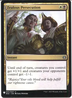 Magic The Gathering MTG Mystery Pack Card Zealous Persecution - Image 1