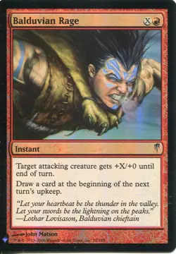 Magic The Gathering MTG Mystery Pack Foil Card Balduvian Rage - Image 1