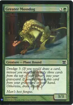 Magic The Gathering MTG Mystery Pack Foil Card Greater Mossdog - Image 1