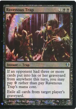 Magic The Gathering MTG Mystery Pack Foil Card Ravenous Trap - Image 1
