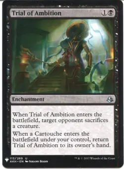 Magic The Gathering MTG Mystery Pack Card Trial of Ambition - Image 1