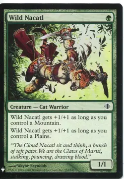 Magic The Gathering MTG Mystery Pack Card Wild Nacatl - Image 1