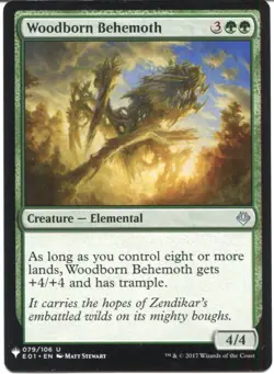 Magic The Gathering MTG Mystery Pack Card Woodborn Behemoth - Image 1