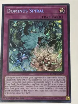 Yugioh DOOM OF DIMENSIONS Dominus Spiral DOOD-EN079 Secret Rare NM IN HAND - Image 1