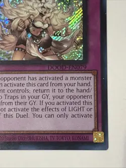 Yugioh DOOM OF DIMENSIONS Dominus Spiral DOOD-EN079 Secret Rare NM IN HAND - Image 2