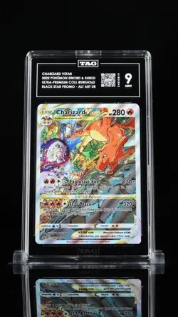 Charizard VSTAR SWSH262 Sword & Shield Promo Holo Card Near Mint Condition-TAG 9 - Image 1