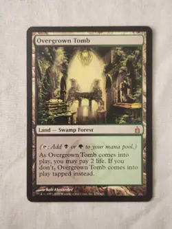 Overgrown Tomb x1 Ravnica City Of Guilds Mtg Magic The Gathering - Image 1
