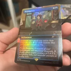 Propaganda 1633 Borderless Rainbow Foil Fallout Secret Lair MTG Near Mint - Image 2