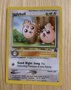 Pokemon - Igglybuff Black Star Promo # 36 NM - Image 1