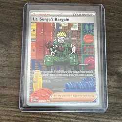 Lt. Surge's Bargain (Special Illustration Rare) 185/132 - Mega Evolution Pokemon - Image 1