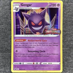 Pokemon Gengar SWSH241 Lost Origin Prerelease Holo Black Star Promo NM - Image 1